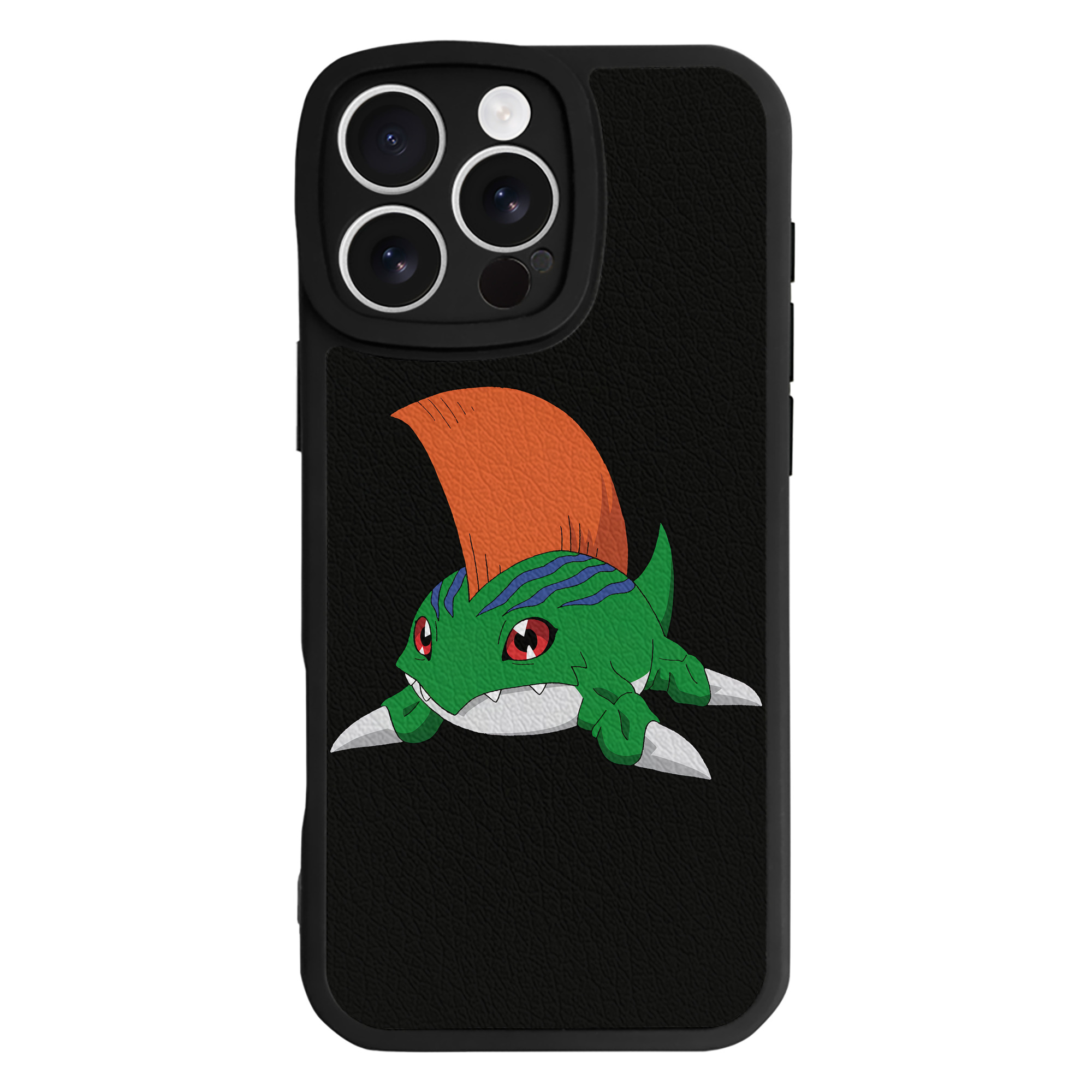 （画像用） Digimon デジタルモンスター/デジモン 【iPhone 16シリーズ対応】シリコンスマホケース（レザー調） 材質：シリコン
